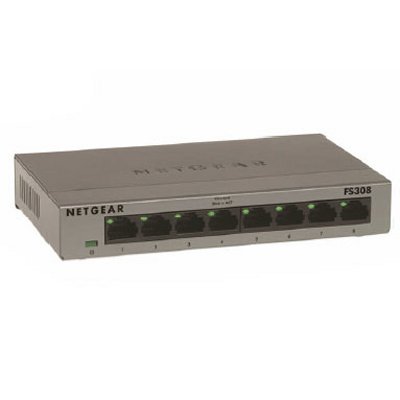 Netgear Fs308-100pes Switch 8p 10100mb Caja Metal